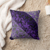 モロアベイハワイアンハイビスカスピストライプのロウ クッション (ブランケット)