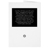 モロカイの聖ダミアングリーティングカード (裏面)