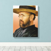 モロカイの聖ダミアン キャンバスプリント (インサイチュ (ウッドフロア))