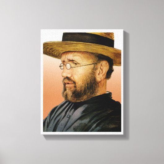 モロカイの聖ダミアン キャンバスプリント (正面)