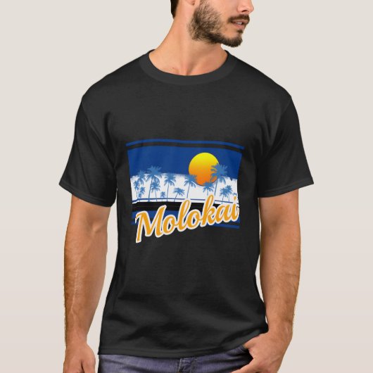 モロカイサーフスタイルビーチ Tシャツ (正面)