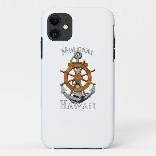 モロカイハワイバケーション航海のいかりヘルムサイリ Case-Mate iPhoneケース (裏面)