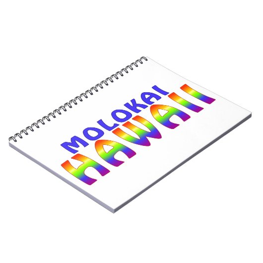 モロカイハワイ書レインボー ノートブック (左側)