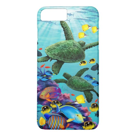 モロキニコーブハワイアンウミガメ熱帯魚 Case-Mate iPhoneケース (裏面)