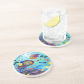 モロキニコーブハワイアン熱帯魚 コースター (側面)