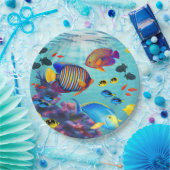 モロキニコーブハワイアン熱帯魚 ペーパープレート (パーティー)