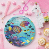 モロキニコーブハワイアン熱帯魚 ペーパープレート (パーティー)
