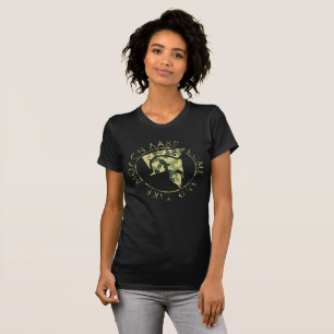 モロス・ラベー・スパルタのヘルメット・ミリタリーカモフラッグ・ウィメンズ Tシャツ
