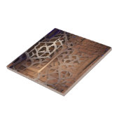 モロッカントレリス茶の幾何デザイン タイル (側面)