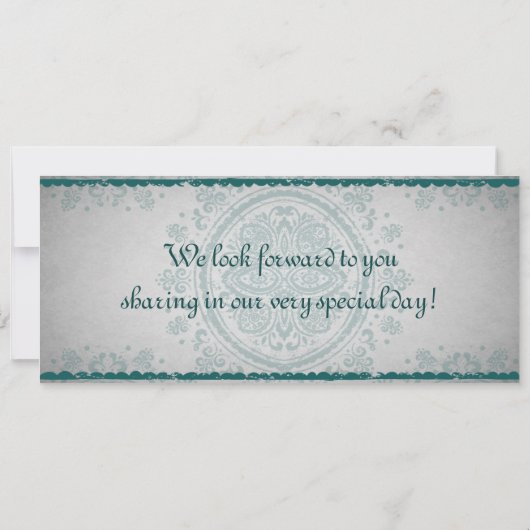 モロッカンパーティー ボーディングパス ウェディング 招待状 (裏面)