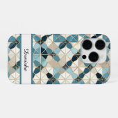 モロッカン柄プールタイルデザインのオリジナルグッズ iPhoneケース (裏面横)
