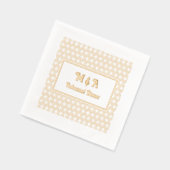 モロッカン クワトロフォイル どんなシーンにも使える リハーサルディナー 箔ナプキン (左)