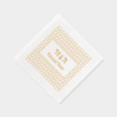 モロッカン クワトロフォイル どんなシーンにも使える リハーサルディナー 箔ナプキン (右)