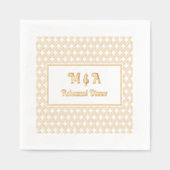 モロッカン クワトロフォイル どんな行事でも リハーサルディナー 箔ナプキン (正面)