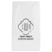 モロッカン クワトロフォイル 3 初期ビジネス包装 スモールペーパーバッグ (正面)