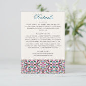 モロッカン ラティス ジオメトリック マンダラ ウェディング エンクロージャーカード (スタンド正面)