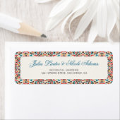 モロッカン ラティス ジオメトリック マンダラ ウェディング ラベル (インサイチュ)