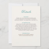 モロッカン ラティス ジオメトリック マンダラ ウェディング 招待状 (裏面)