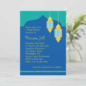 モロッカン ランタン ブライダル シャワー 招待状 (スタンド正面)