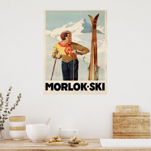 モロックスキーオーストリアヴィンテージ旅行ポスター ポスター (キッチン)