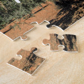 モロッコおもしろいヤギの木の写真 ジグソーパズル (側面)