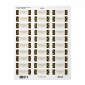 モロッコつる植物フローラダマスクフォーマルグリッター結婚ズ ラベル (フルシート)