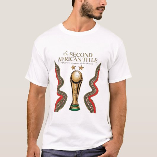 モロッコでのアフリカカップ Tシャツ (正面)