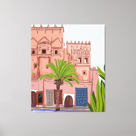 モロッコでの生活，建築 キャンバスプリント (正面)