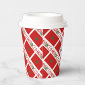 モロッコとモロッコの国旗のタイル貼り 紙コップ (右)