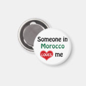 モロッコにいる人が私を引っ張る マグネット (正面/裏面)