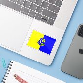 モロッコのアガディール国旗（1976年～1997年） シール (ノートパソコンとiPhone)