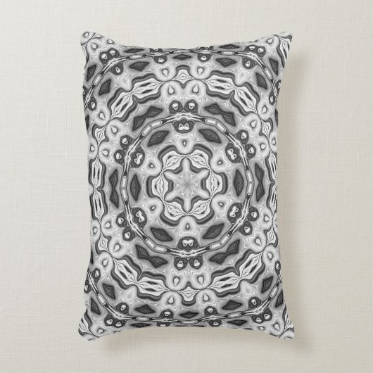 モロッコのアフリカ系民族ダークパターン万華鏡のように千変万化するパターン アクセントクッション (正面(垂直))