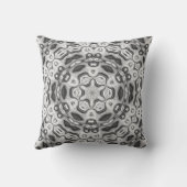 モロッコのアフリカ系民族ダークパターン万華鏡のように千変万化するパターン クッション (裏面)