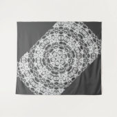 モロッコのアフリカ系民族ダークパターン万華鏡のように千変万化するパターン タペストリー (正面(横))