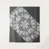 モロッコのアフリカ系民族ダークパターン万華鏡のように千変万化するパターン タペストリー (正面)