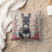 モロッコのエレガンス：ドンキーキリム枕 クッション (ブランケット)