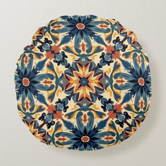 モロッコのクッション ラウンドクッション (正面)