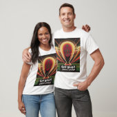 モロッコのサッカーの誇り勝利アラビア語スローガンTシャツ Tシャツ (ユニセックス)