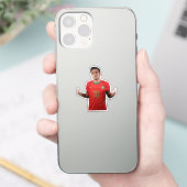 モロッコのサッカー選手ステッカー シール (スマートフォン)