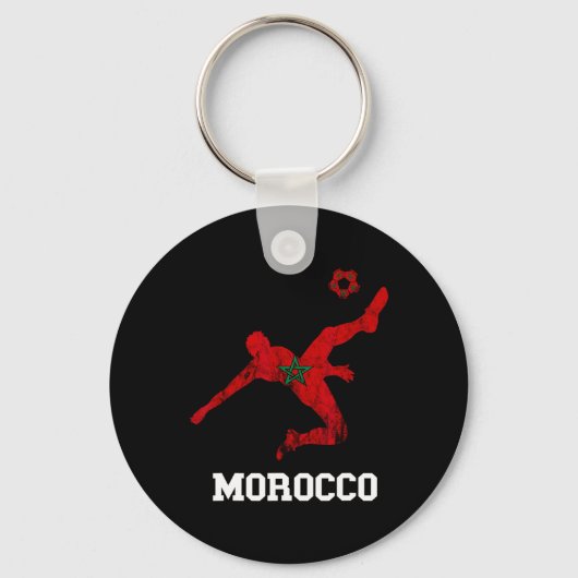 モロッコのサッカー選手 モロッコの誇り Byll Morocco キーホルダー (正面)