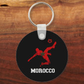 モロッコのサッカー選手 モロッコの誇り Byll Morocco キーホルダー (正面)