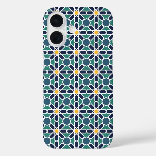 モロッコのジリージ柄アート (Zelij) Case-Mate iPhoneケース (裏面)