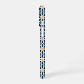 モロッコのジリージ柄アート (Zelij) iPhone 16ケース (左側面)