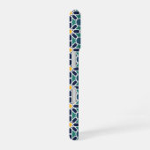 モロッコのジリージ柄アート (Zelij) iPhone 16ケース (右側面)