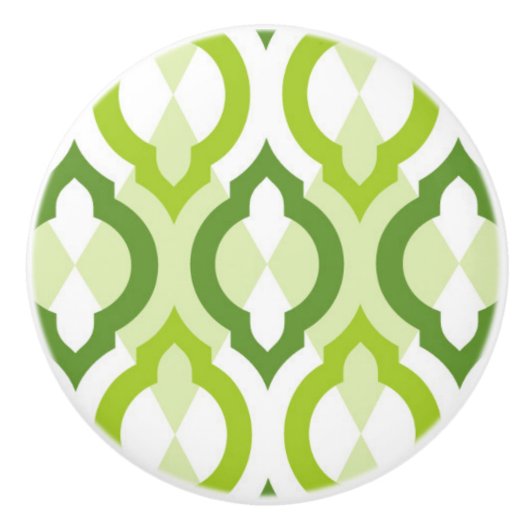 モロッコのスタイルパターン セラミックノブ (正面)