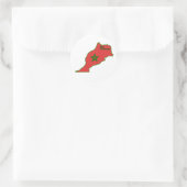 モロッコのステッカー ラウンドシール (バッグ)