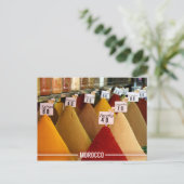 モロッコのスパイス，モロッコのエッセンシャルスパイス ポストカード (スタンド正面)