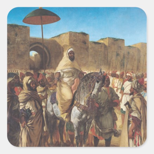 モロッコのスルタン、ムーリー・アブド=ア=ラムラン スクエアシール (正面)