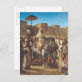 モロッコのスルタン、ムーリー・アブド=ア=ラムラン ポストカード (正面/裏面)