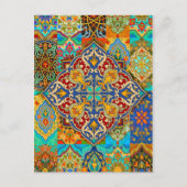 モロッコのタイルのはがき ポストカード (正面)